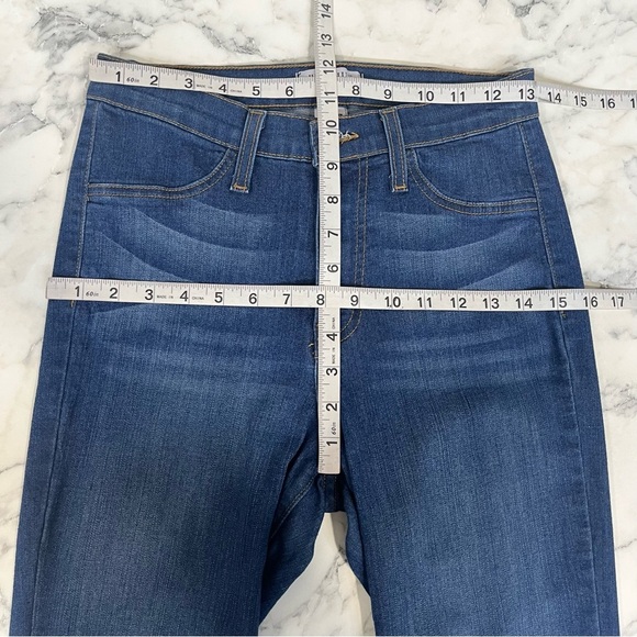 Judy Blue Flare Jeans High Rise Raw Hem Medium Wash Size 28 - Picture 10 of 12